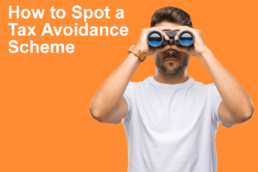 spot a tax avoidance scheme - man with binoculars